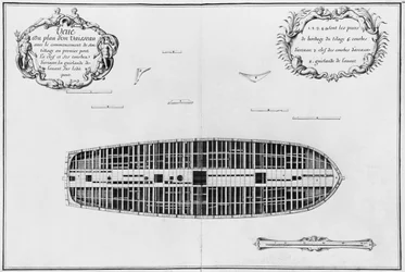 Plan of the First Deck of a Vessel